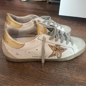 Women’s size 37 Golden Goose superstar sneakers